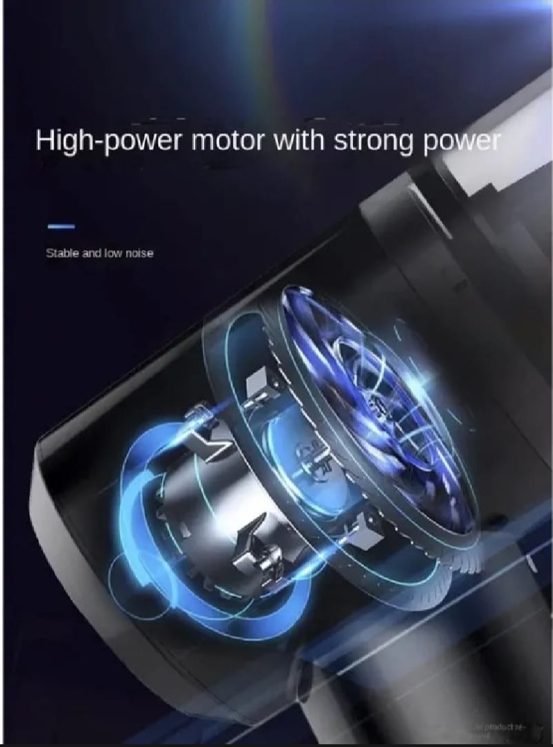 3 In 1 Portable Vacuum Cleaner- Durable Wireless Vacuum -duster Blower Air Pump- High Power Strong Suction Vacuum Cleaner For Home, Laptop, Vehicle Interior Cleaner