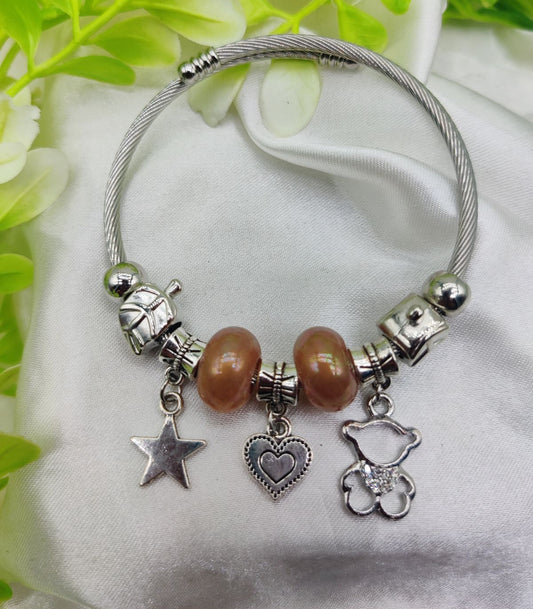 1 Piece Imported Radiant Star Charm Pandora Bracelet | Best Quality Bracelet For Girls &amp; Women | Girls &amp; Women Jewellery