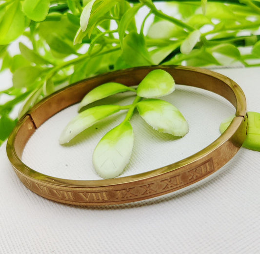 Adjustable Roman Numeral Bracelet - Adjustable and Imported Cartier Gold Bracelets | Best Quality Artificial Bracelet For Girls &amp; Women | Bracelet For Every Occasion | Elegant Design