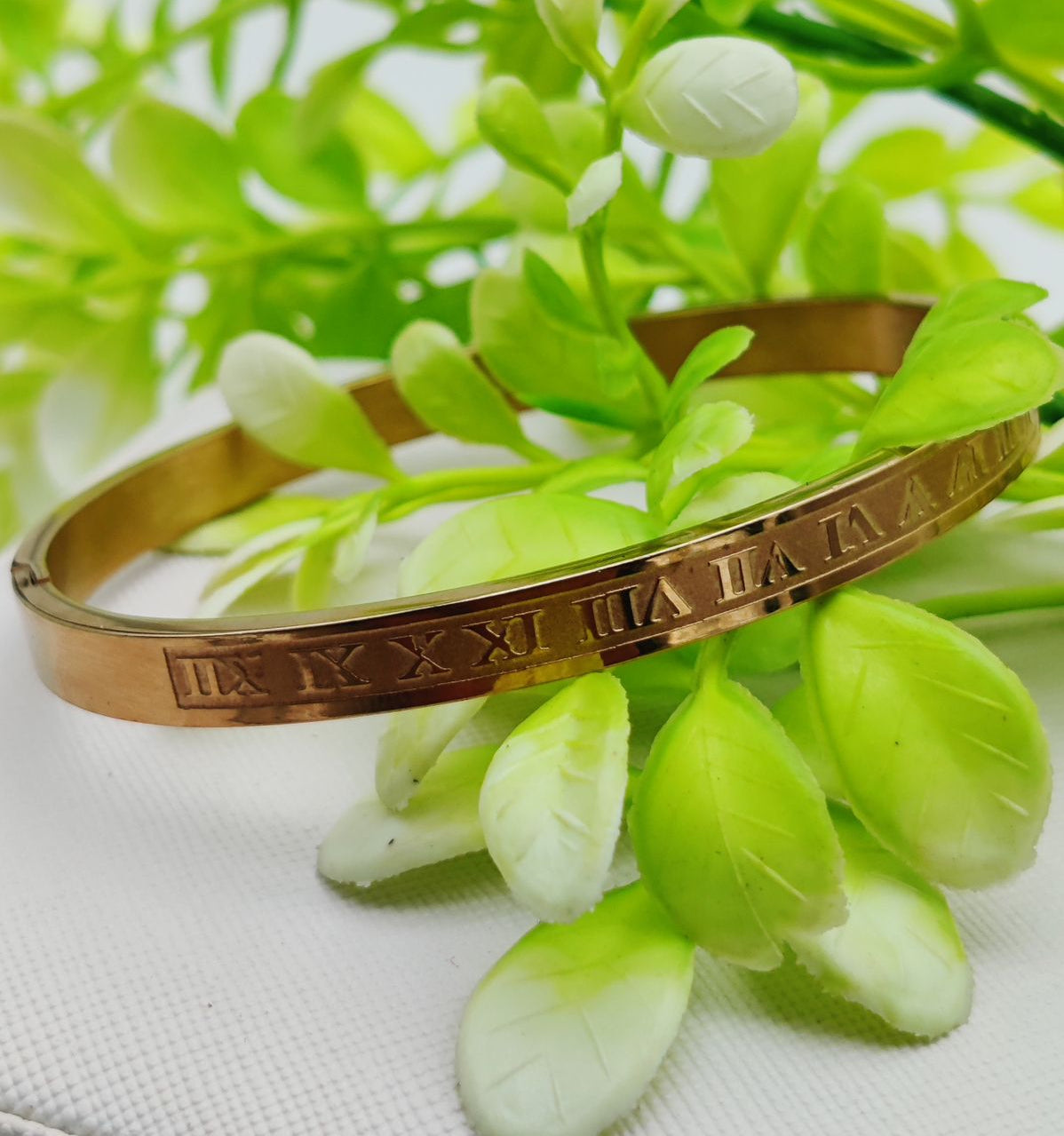 Adjustable Roman Numeral Bracelet - Adjustable and Imported Cartier Gold Bracelets | Best Quality Artificial Bracelet For Girls &amp; Women | Bracelet For Every Occasion | Elegant Design