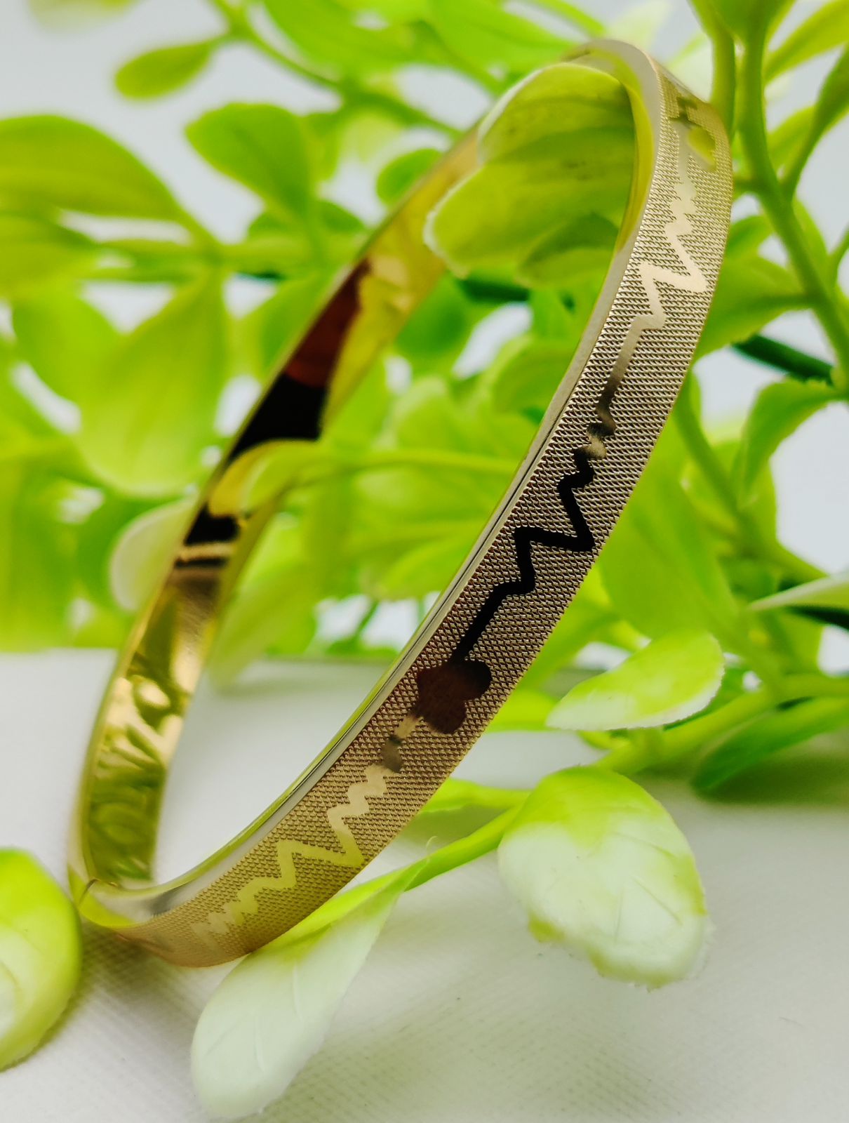 Adjustable Premium Heartbeat-Engraved Adjustable Cartier-Inspired Gold Bracelets | Best Quality Artificial Bracelet For Girls &amp; Women | Bracelet For Every Occasion | Elegant Design ✨