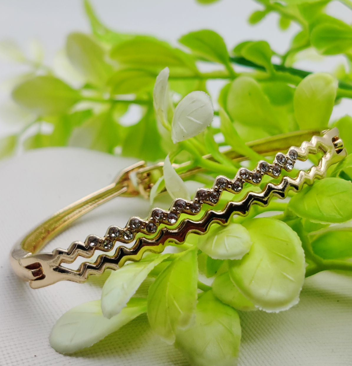 Adjustable Imported Luxury Zig-Zag Crystal Bracelet – A True Statement of Elegance | Best Quality Artificial Bracelet For Girls &amp; Women | Bracelet For Every Occasion | Elegant Design