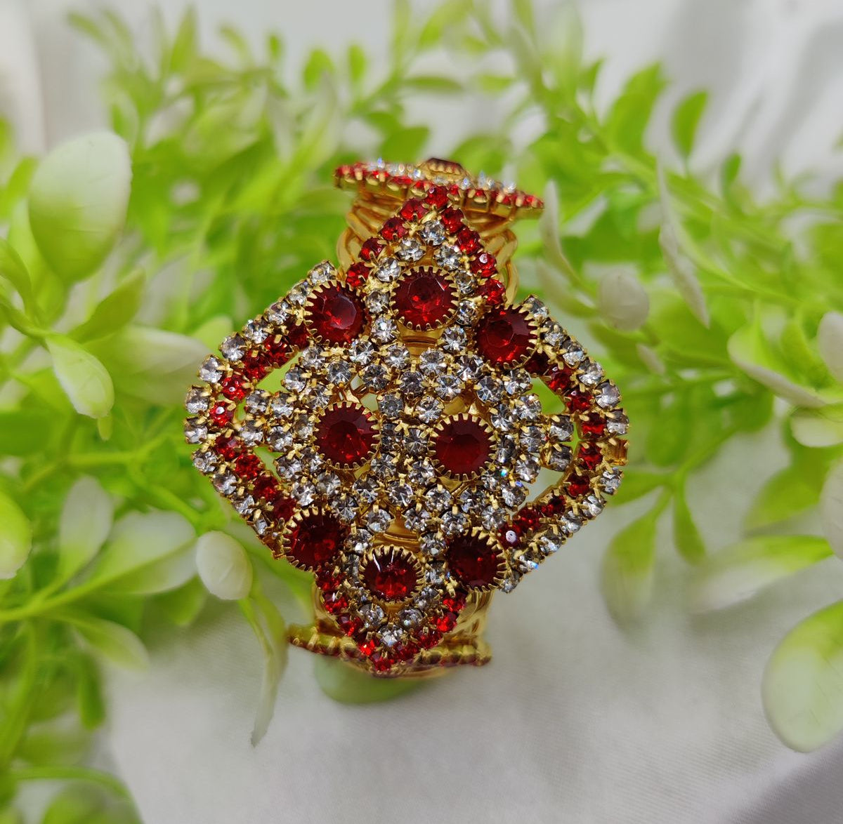 Imported Royal Elegance Sapphire Bracelet – Regal Design Golden Bracelet – Best Quality Artificial Bracelet For Girls &amp; Women | Bracelet For Every Occasion - Random Color