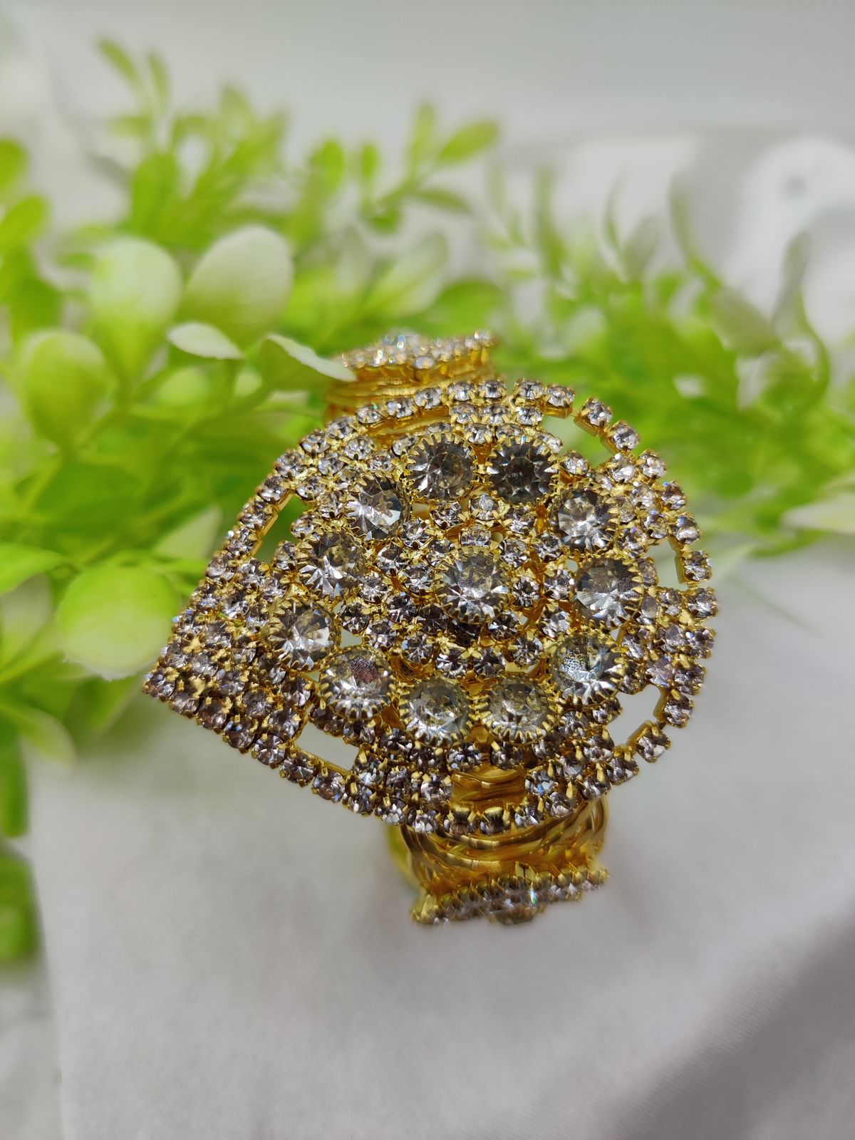 Imported Royal Sapphire Glam Bracelet | Golden Sapphire Elegance Bracelet | Adjustable Bracelet – Best Quality Artificial Bracelet For Girls &amp; Women ( Random Color )