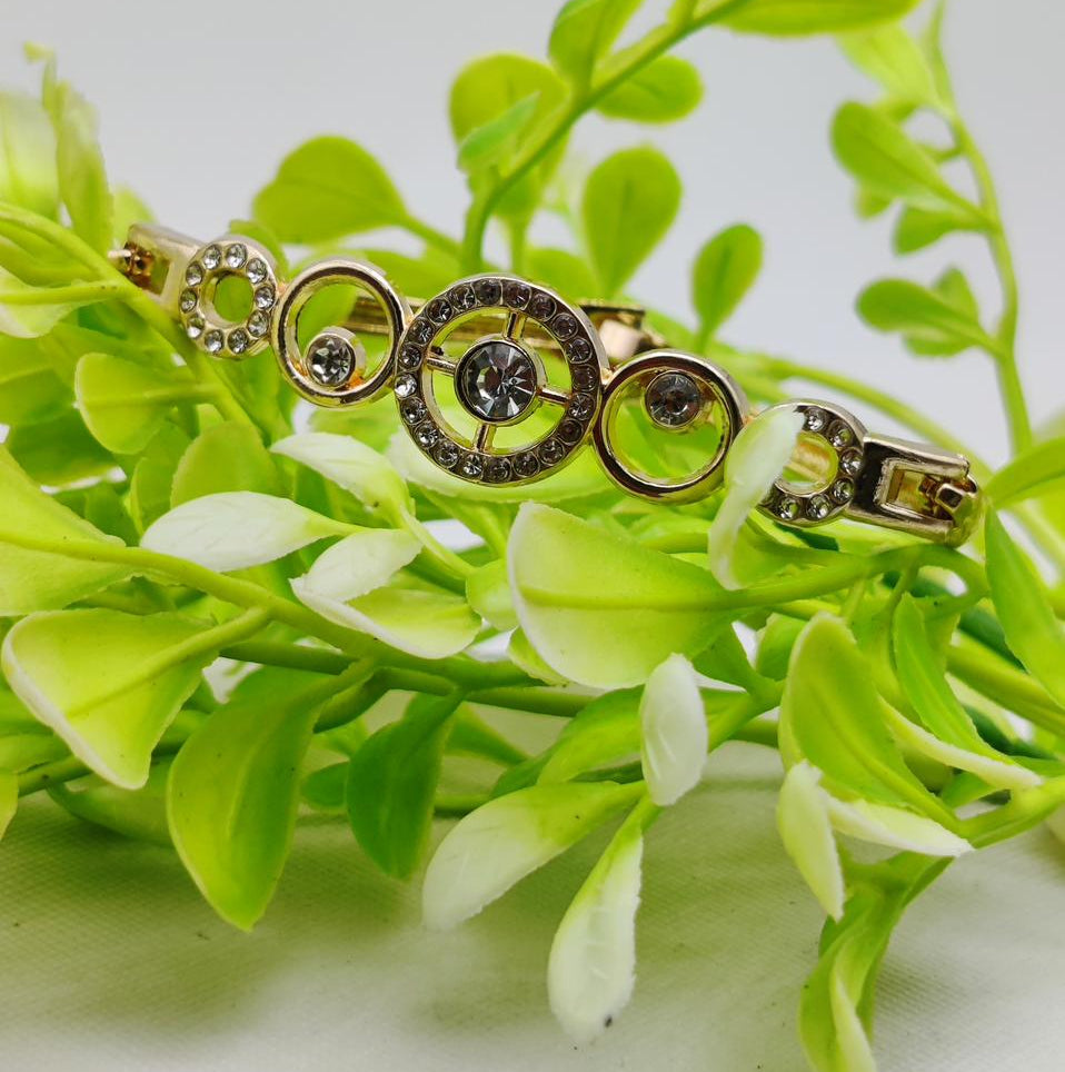 Radiant Adjustable Circle Crystal Bracelet - Imported Elegance | Best Quality Artificial Bracelet For Girls &amp; Women | for Every Occasion