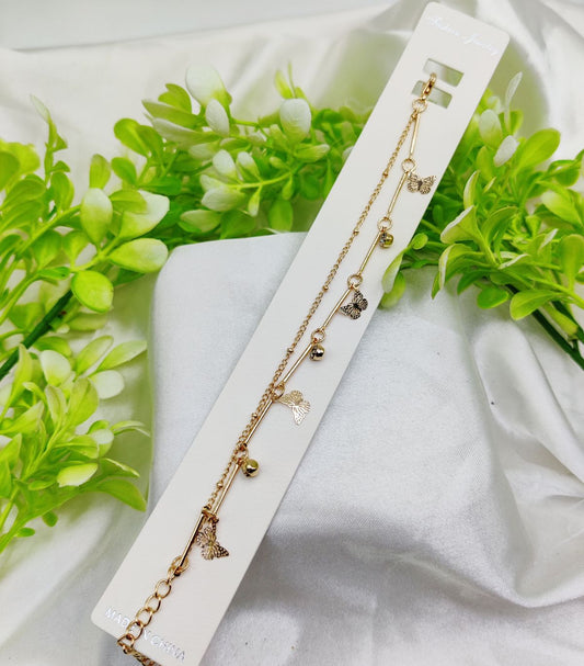 Imported Elegant Adjustable Butterfly Charm Bracelet - Imported Elegance | Best Quality Artificial Bracelet For Girls &amp; Women | for Every Occasion - Random Design