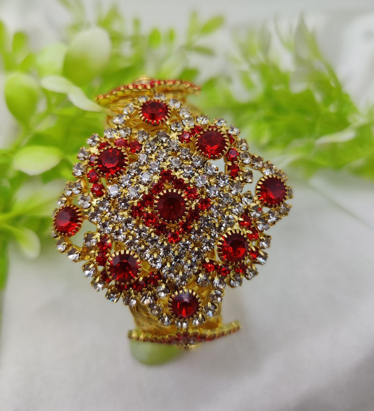 Imported Elegant Crystal Studded Bracelet | Regal Crystal Bracelet | Adjustable Bracelet – Best Quality Artificial Bracelet For Girls &amp; Women - Random Color