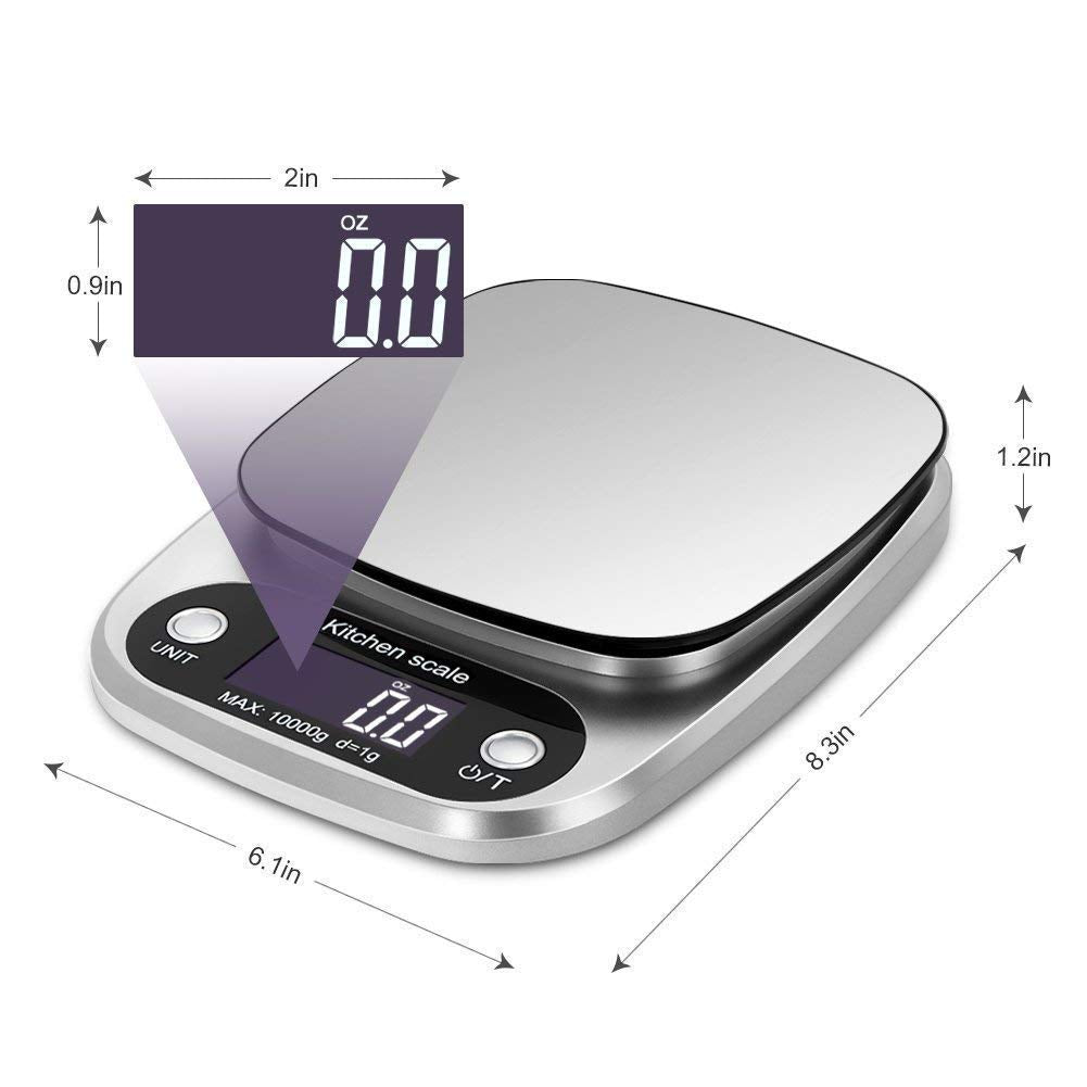 Kitchen Digital Weight Scale Digital Kitchen Scale Digital Weight Machine | Digital Scale with 1 gram to 10000 gram Weight Measurement ( Plastic )