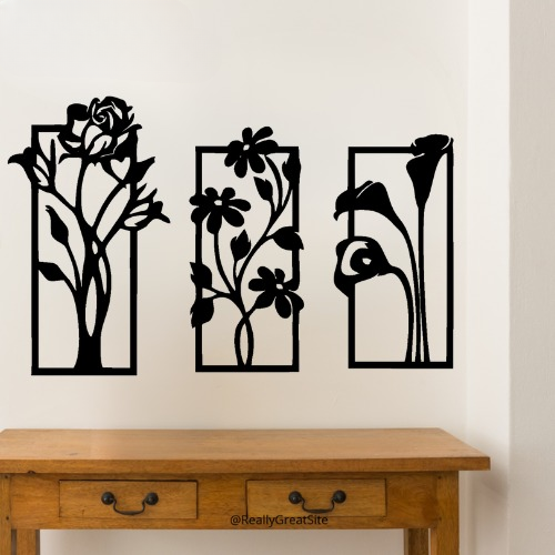 3d Flower Frame wall Art  | Wooden Flower Frame wall Art  | Wall decoration | Decor For Home Wall Decoration Attractive Wooden Wall Art