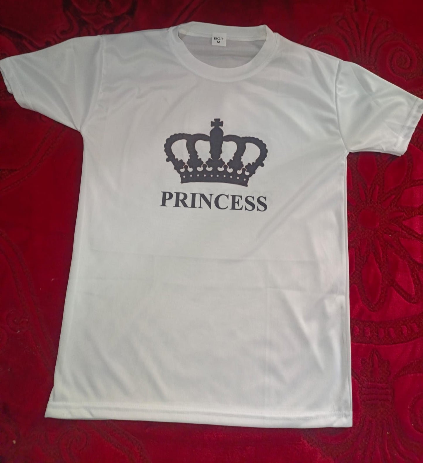Stylish White T-Shirt with Cute Design – Best Quality T-Shirts For Girls | T-Shirt For Women | Printed T-Shirts - Princes T-Shirts  | Princes Design T-Shirt - Small