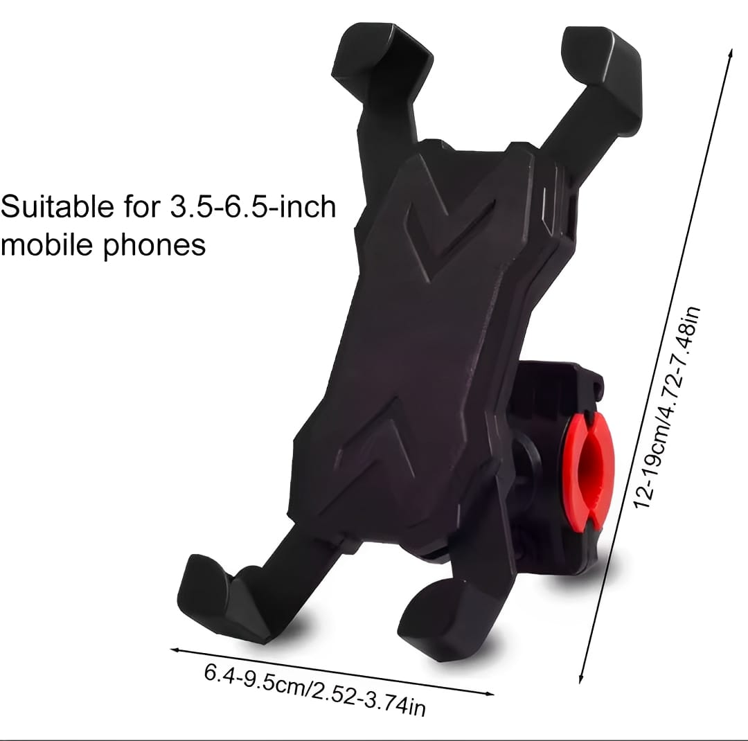 Mobile Phone Holder Stand for Bicycle &amp; Motorcycle – Universal 360° Rotation Mount ( random color)