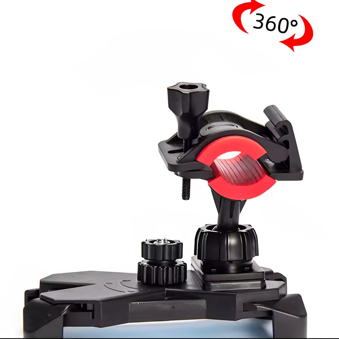 Mobile Phone Holder Stand for Bicycle &amp; Motorcycle – Universal 360° Rotation Mount ( random color)