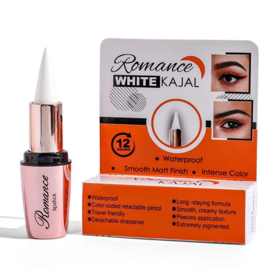 Romance Kajal | Waterproof | Smooth matte finish | Instant Color | Best Quality Waterproof Kajal For Women - Black