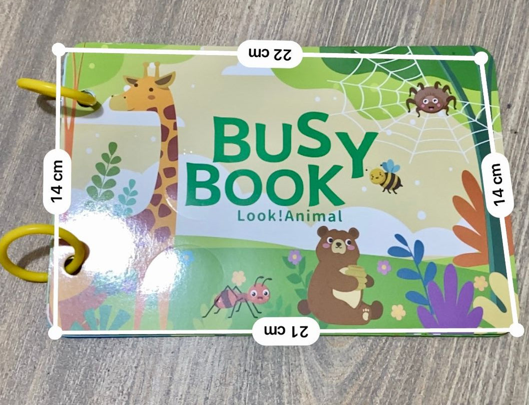 Montessori Baby Busy book My First Quiet Book Paste Early Learning Education Toy Children Toy Matching Game for Babies 2 , 3 Years (random book)