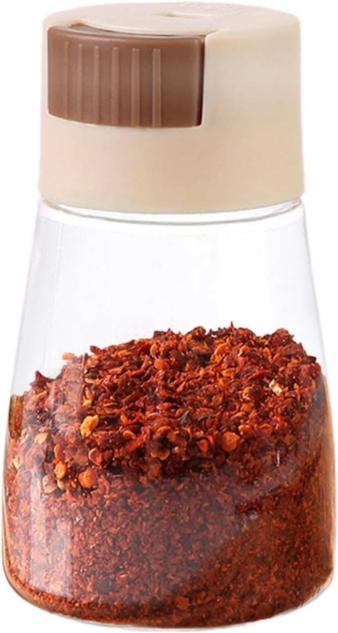 Measurable Control Spice Bottle –Spice Jar with Press Control Cap | Kitchen Sealed Quantitative Spice Dispenser | Spice jar (Random Color)