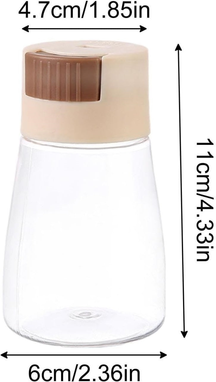 Measurable Control Spice Bottle –Spice Jar with Press Control Cap | Kitchen Sealed Quantitative Spice Dispenser | Spice jar (Random Color)