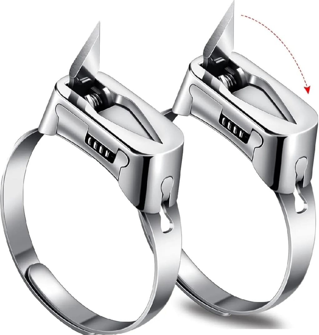 Adjustable Self Defense Ring - Self Defense Ring Knife - Hidden Blade Emergency Protection Tool for Men &amp; Women
