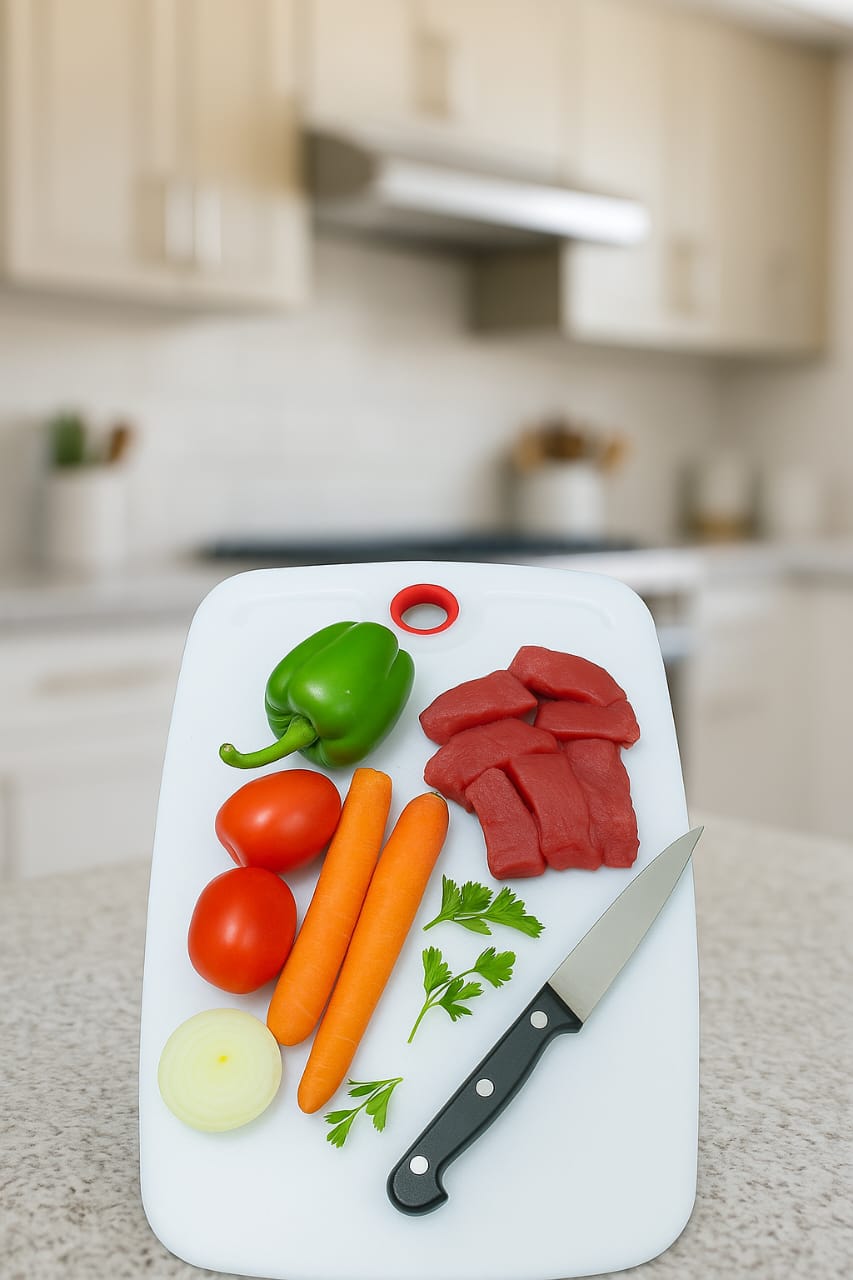 Plastic Chopping Board - Small Size Chopping Board - Cutting Board - Ideal for Food Prep - Chopping Board for Kitchen