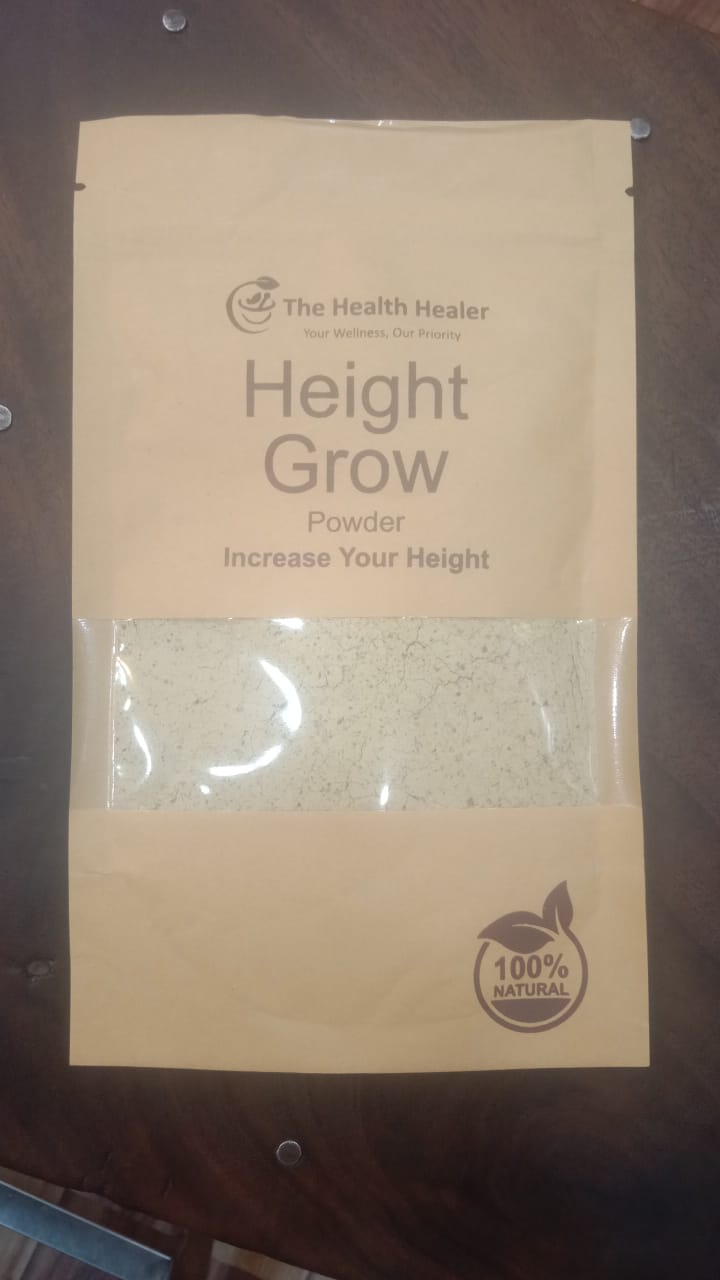 The Health Healer Height Grow Powder – 100% Natural Height Increase Supplement - 100G