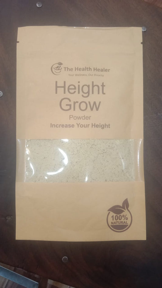 The Health Healer Height Grow Powder – 100% Natural Height Increase Supplement - 100G