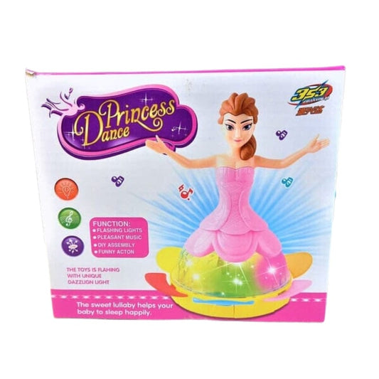 Princess Dancing Doll Toy with 3D Lights, Music &amp; Rotating Movement – Musical LED Doll for Kids