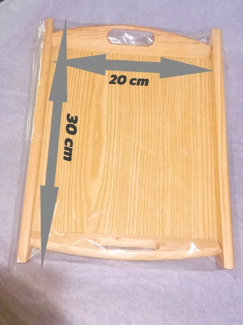 Large Wooden Serving Tray – Strong, Stylish, and Perfect for Serving Food, Drinks, and Decorating Your Home