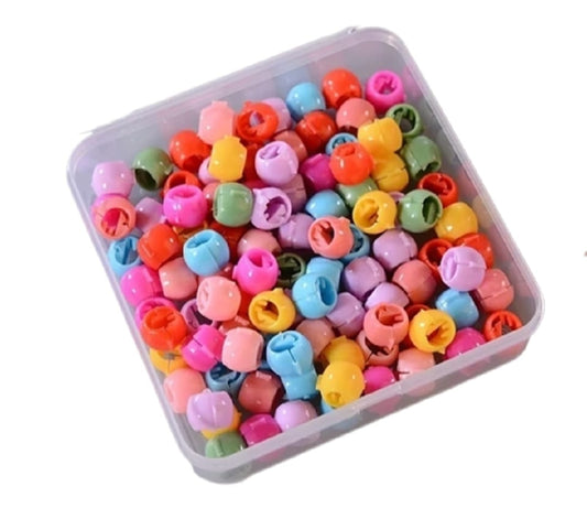 30 PCS Baby Girls Hairpins – Cute Candy Color Mini Hair Clips &amp; Hair Braids Beads Set (Random Color)