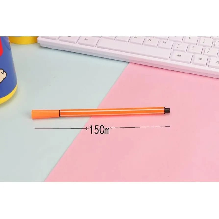 Set of 12 Flomaster Colors – Yellow/Bird Design – Kids Drawing &amp; Coloring Markers