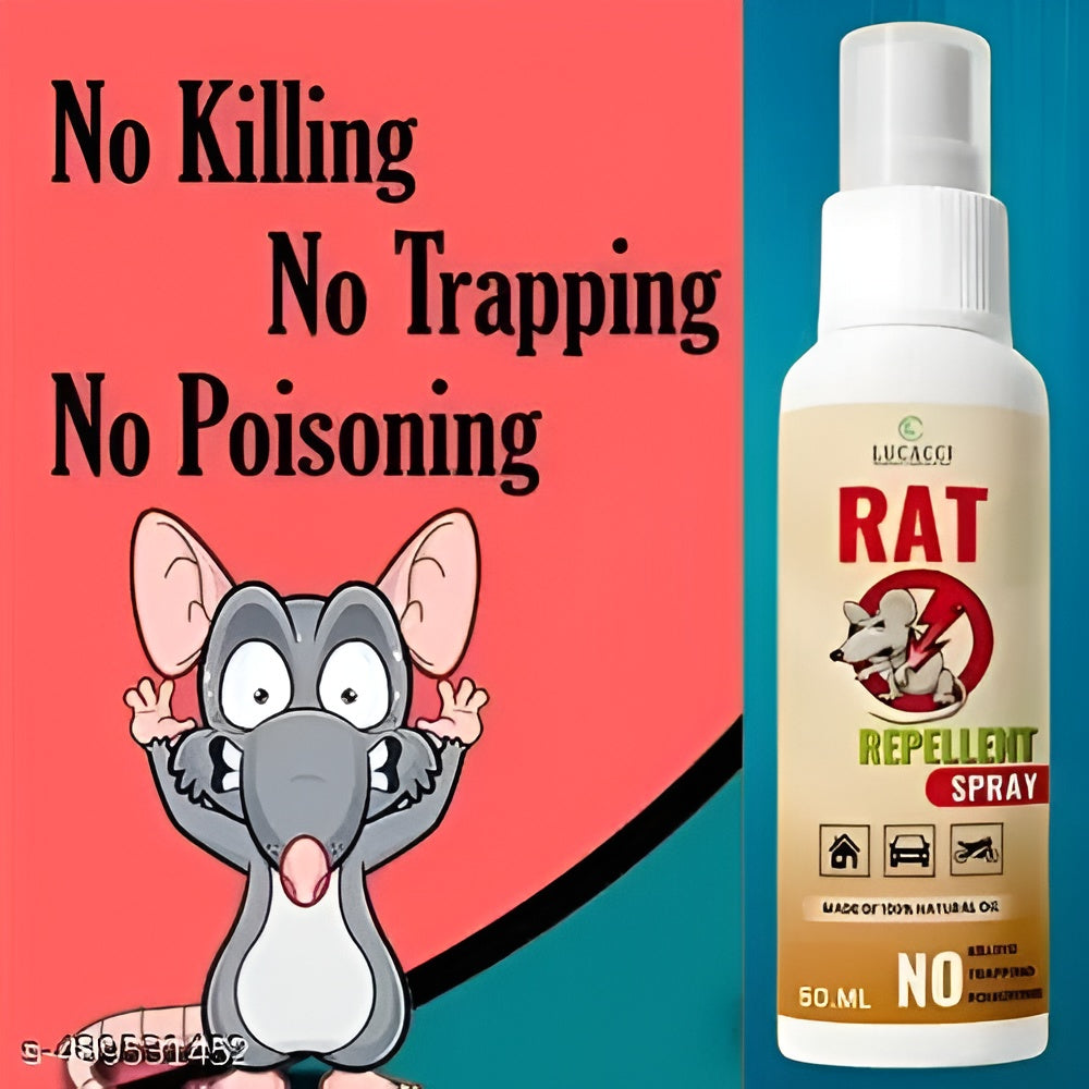 Rat Repellent Spray 50ml – Natural, Safe &amp; Non-Toxic Rodent Deterrent for Home, Kitchen, Car, and Storage Areas