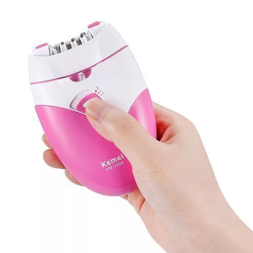 Kemei KM-189A Rechargeable Epilator – Women’s Hair Removal Device with USB Charging, Gentle Shaver &amp; Defeathering Tool for Smooth Skin