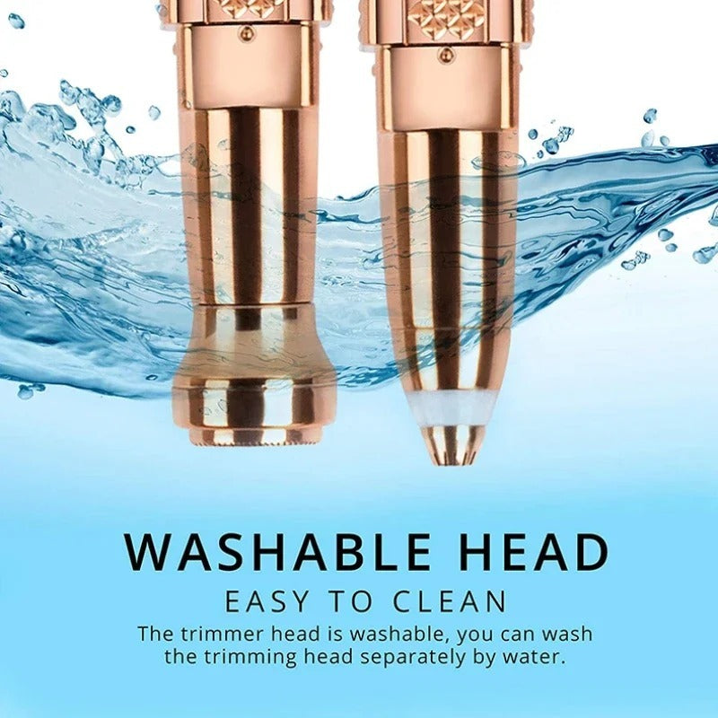 2-in-1 Women's Electric Epilator &amp; Painless Shaver – USB Rechargeable Hair Remover for Face, Body, Bikini &amp; Eyebrows