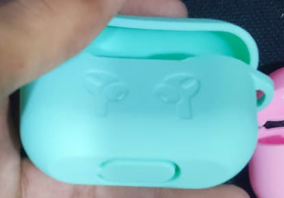 High Quality Soft Silicone Airpod Pro Case With Lock Rid (Random Color)
