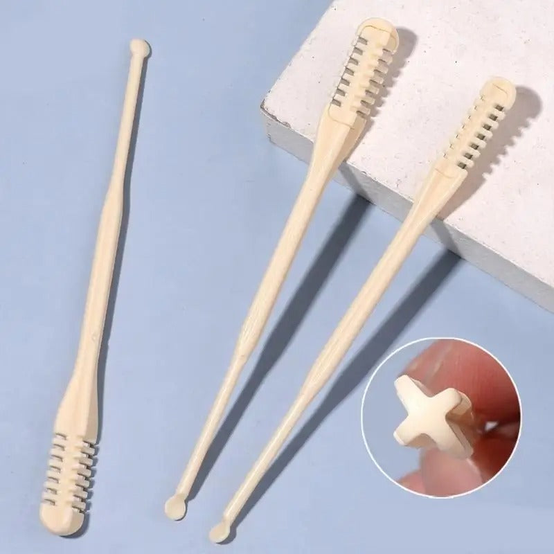 Pack of 2 Double-Sided Manual Nose Hair Trimmers – Safe &amp; Painless Grooming Tool for Men &amp; Women