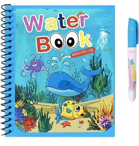 Magic Water Coloring Book for Kids – Reusable Drawing & Painting Fun (Random Colors & Designs)