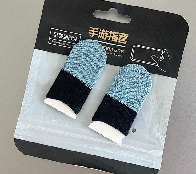 Gaming Finger Sleeves – 2 Pcs Pack Sweat-Proof Breathable Thumb Sleeves for Mobile Gaming