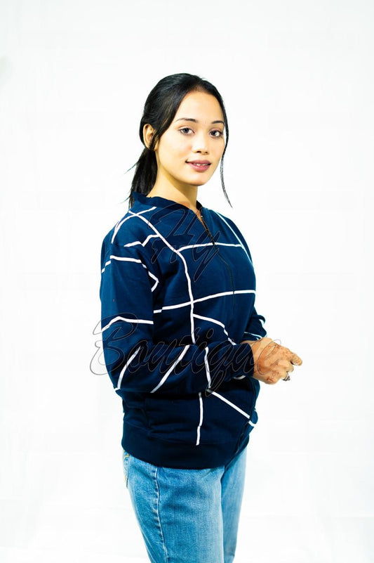 Winter Collection Women’s Mocnek Printed Jacket | Stylish & Warm Outerwear | Trendy Winter Fashion for Ladies medium