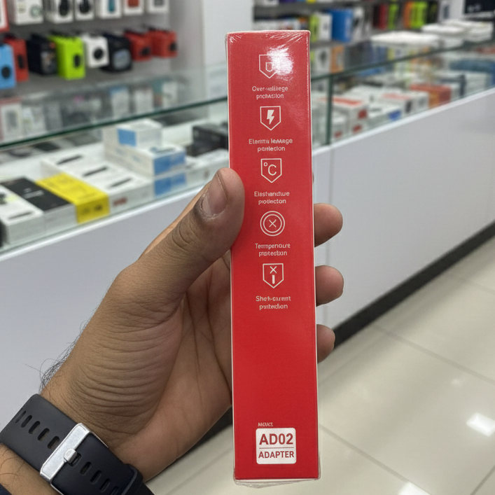 Maxon AD02 25W Adapter Power 25WPD Fast Charger Compatible For IOS Android Mobile Phones Electric Leakage Protection Temperature Protection (Without Cable)