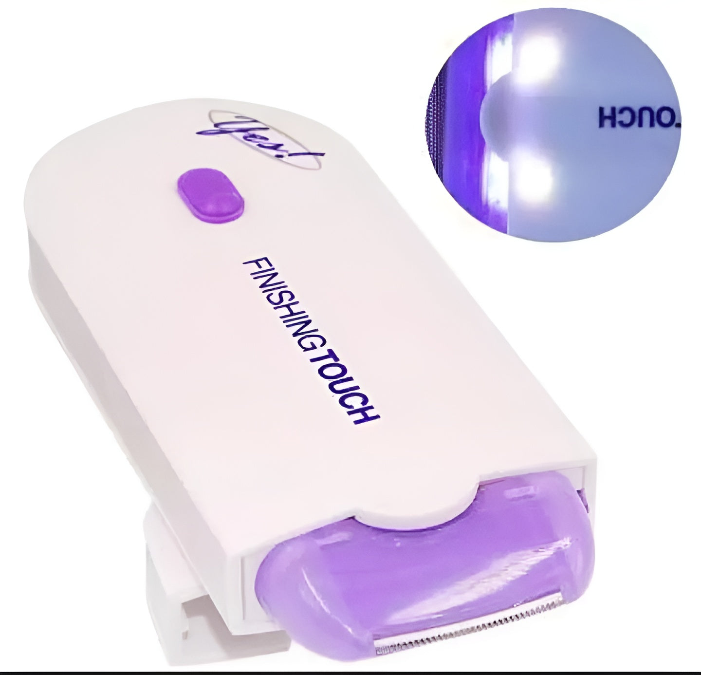 Women’s Electric Hair Remover with Advanced Sensa-Light Technology &amp; Built-in LED Light | Safe &amp; Painless Shaver for Face, Arms, Armpits, Legs &amp; Full Body | Portable Lipstick-Design Razor, Washable Head, Gentle on Skin, Battery Operated