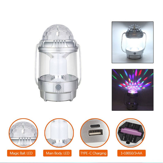 Outdoor LED Table Lamp Home Lighting Night Lights Atmosphere Stage Lights Portable Camping Lights (Random Color)