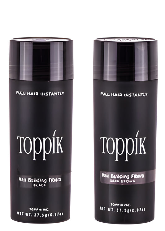 Toppik Hair Building Fiber Fuller Looking Hair for Men &amp; Women (27.5g) - Black