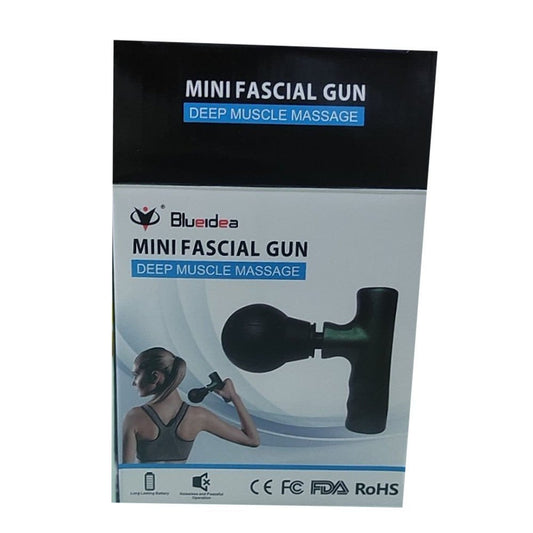 Black Mini Facial Gun – Portable Deep Muscle & Face Massager for Gym and Home Use