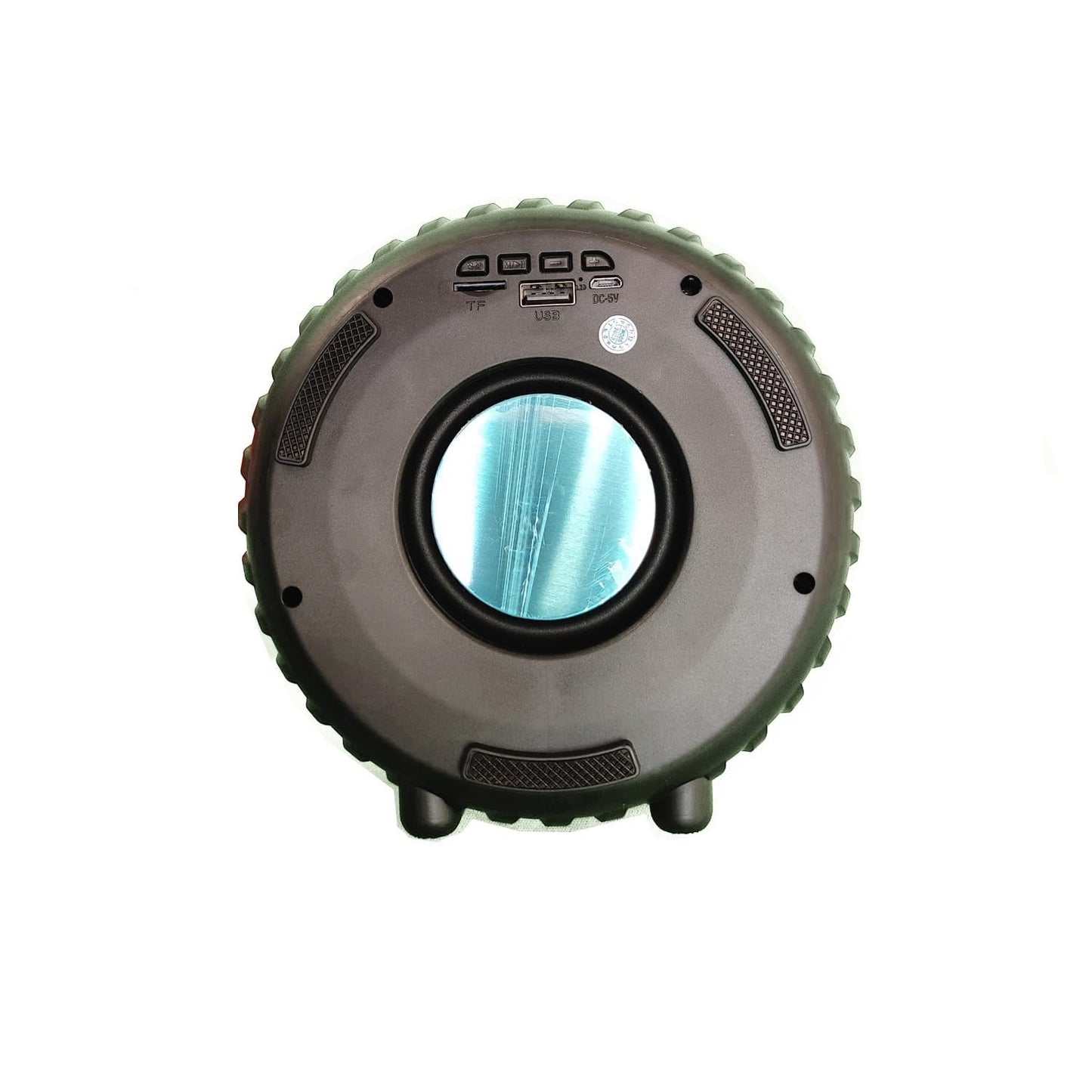 High-Powered Tyre-Shaped Bluetooth Speaker with Deep Extra Bass – Portable Wireless Speaker with Dynamic Sound, LED Lights &amp; Unique Tyre Design for Home, Car, and Outdoor Use