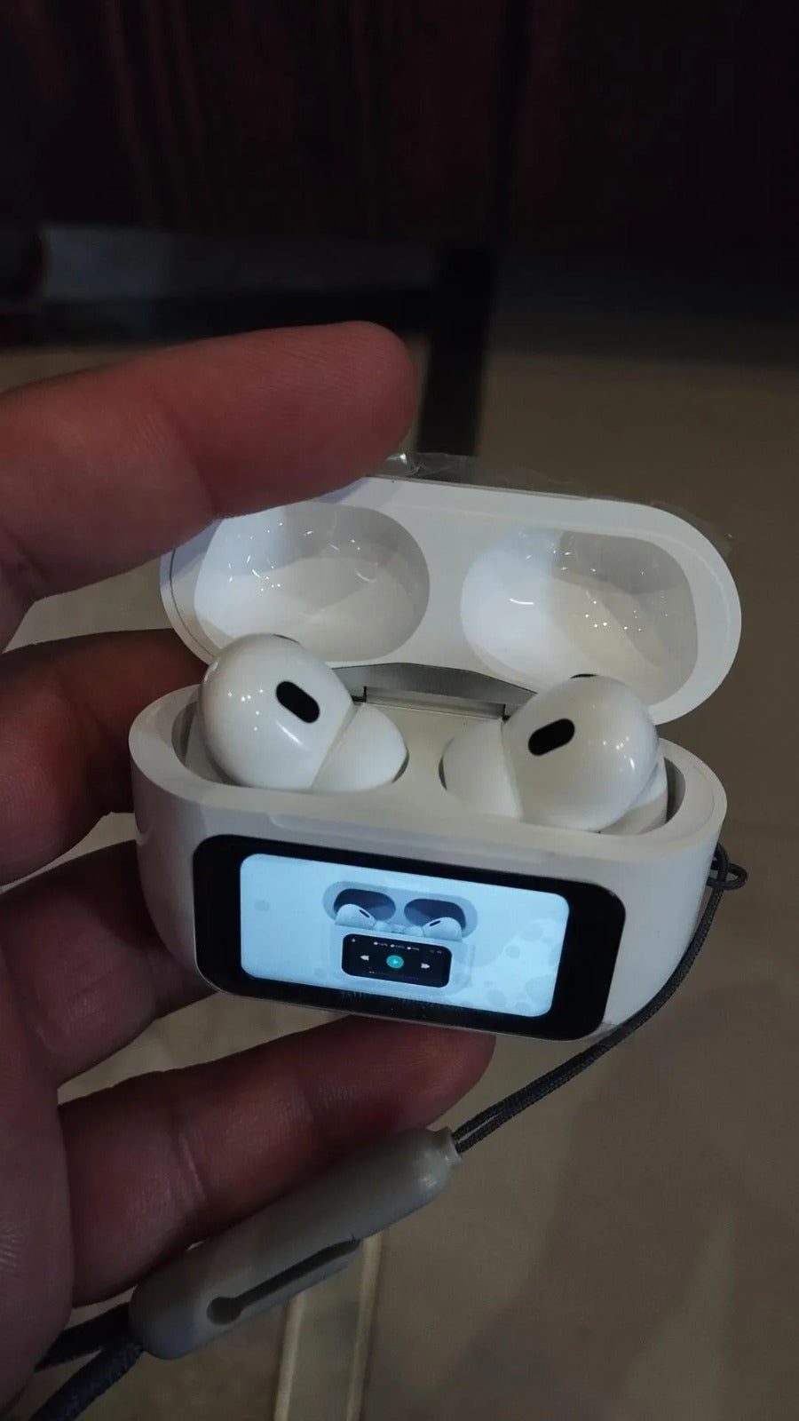 A9 Pro Smart Screen Wireless Earbuds – ANC & ENC Noise Cancelling, Bluetooth 5.4, Touch Control Display Case, Hi-Fi Sound & 36H Playtime ( white colour )