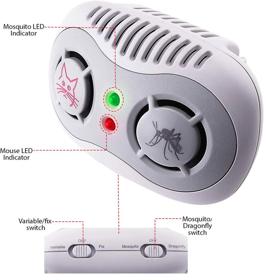 Super Ultrasonic Mouse &amp; Mosquito Repeller for Homes And Apartments