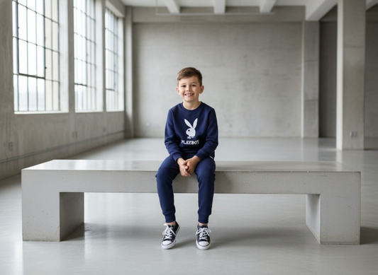 Kids Winter Tracksuit | New Designer 2-Piece Set Shirt & Trouser for Boys and Girls | Stylish & Comfy Winter Outfit small