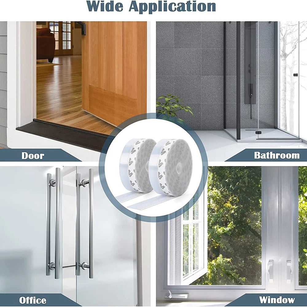 Pack Of 01 - Sealing Strip Mosquito and Mouse Kitchen Stopper, Wind Dust Blocker, Water Proof,Sealer Stopper Gap Blocker Adhesive Tape Sealing Strip (1 meter)