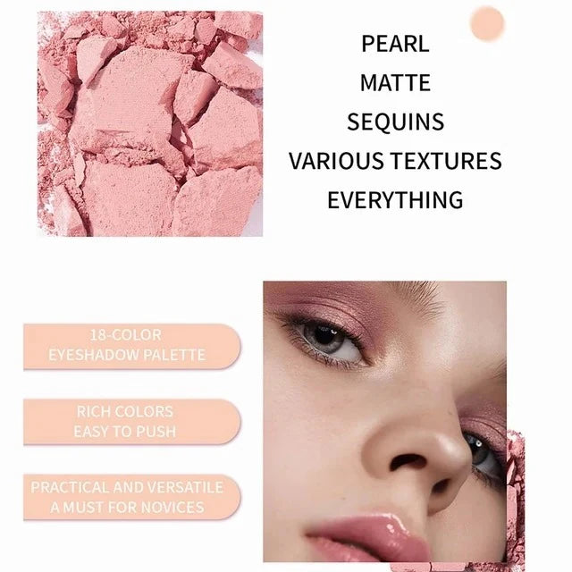 Warda Beauty 26 colors Matte Long Lasting Pigmented Eyeshadow palette