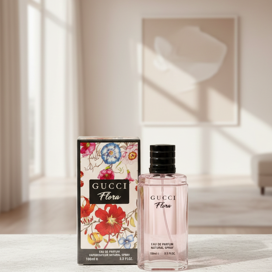 Gucci Flora Eau de Parfum – 100ml Premium Long-Lasting Fragrance for Women, Elegant Floral Scent