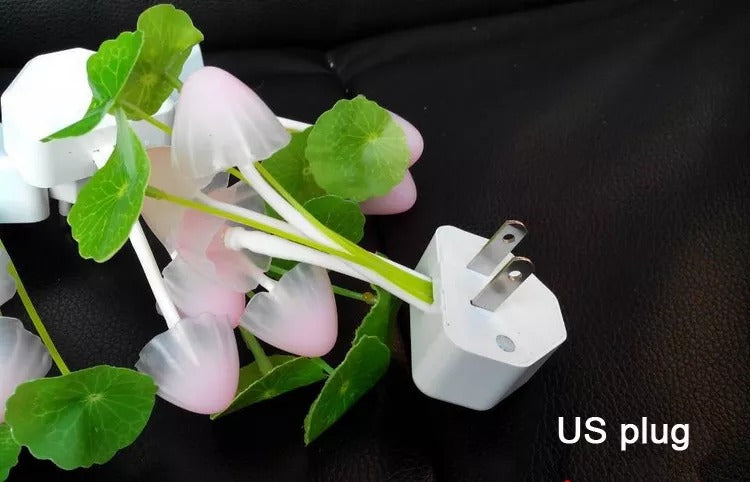 Mushroom Night Light Dusk To Dawn Sensor LED Night Lights Flower Lamp Bedroom Babyroom Lamps For Kids Gifts