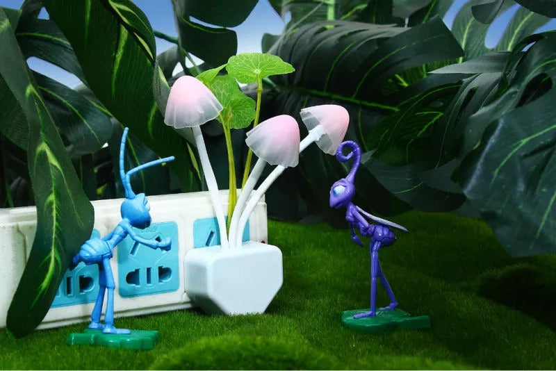 Mushroom Night Light Dusk To Dawn Sensor LED Night Lights Flower Lamp Bedroom Babyroom Lamps For Kids Gifts